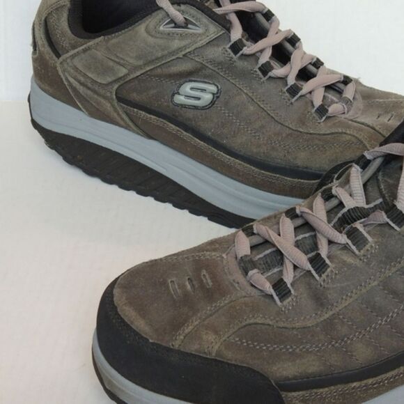 Skechers Shape Ups Suede Leather Shoes - Picture 5 of 8